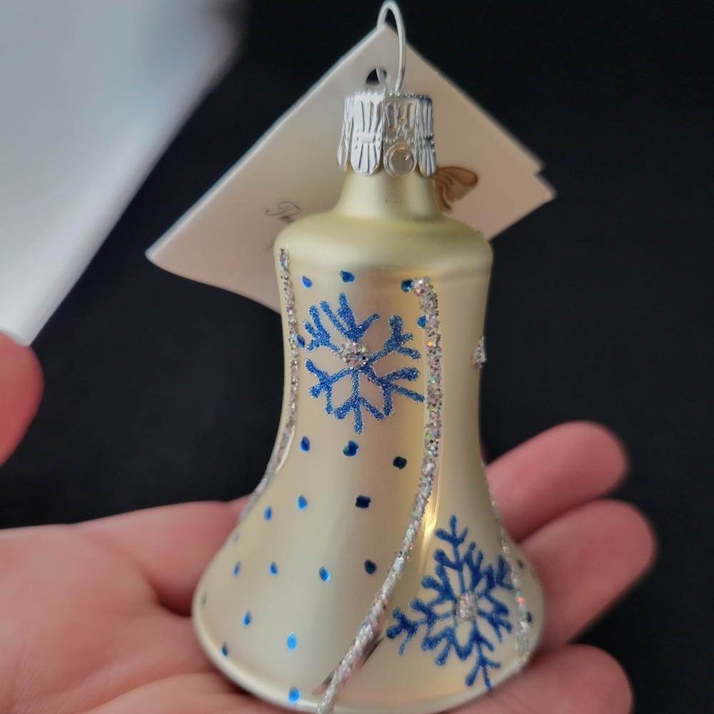 Vintage Handmade/Mouth-Blown/Painted By EuropeanArtisans Golden Bell Collection